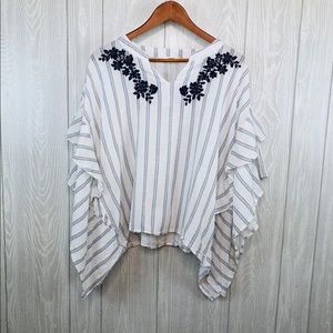 ODDY | Crop Top Box Cut Short Sleeve Ruffle Sides